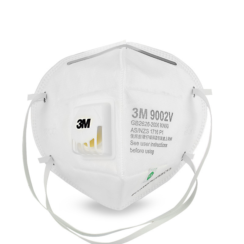 3M9002V KN90折叠式带阀防尘口罩图片1