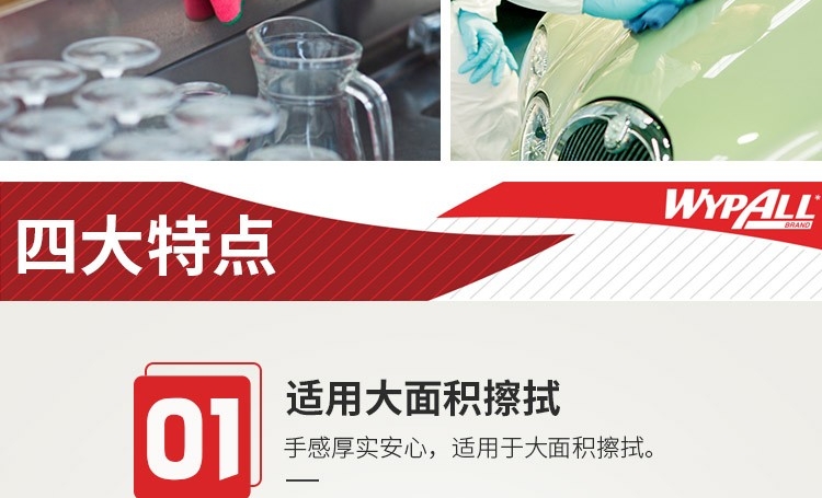 金佰利83610WypAll抗菌型超细纤维擦拭布图片5