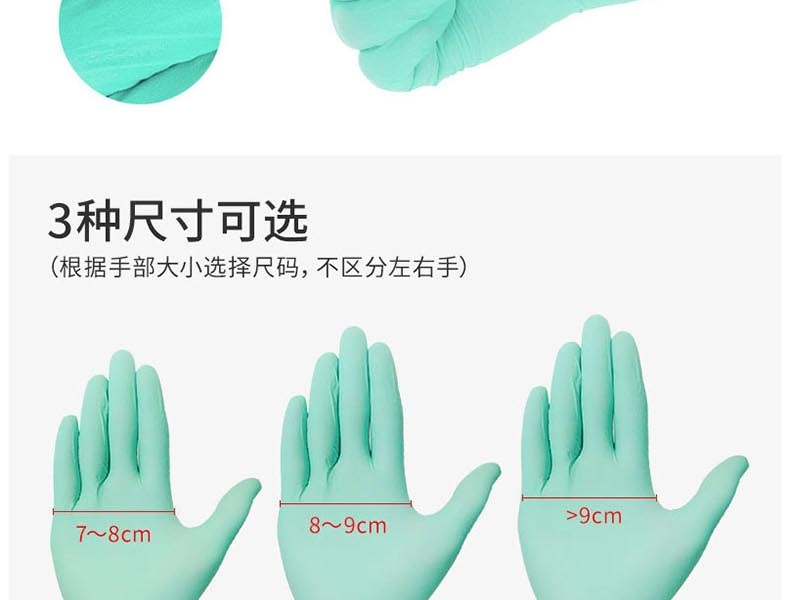 麦迪康1176B加强型无粉一次性丁腈手套图片9