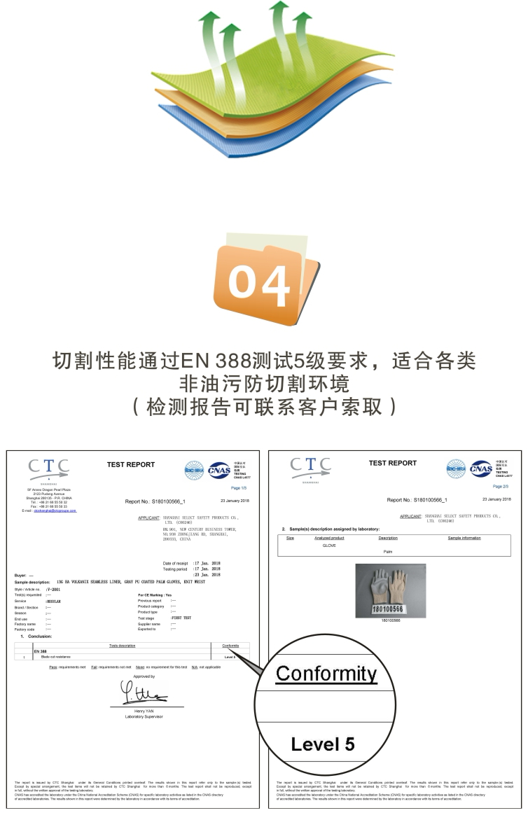 赛立特V-2001 5级防割手套图片5