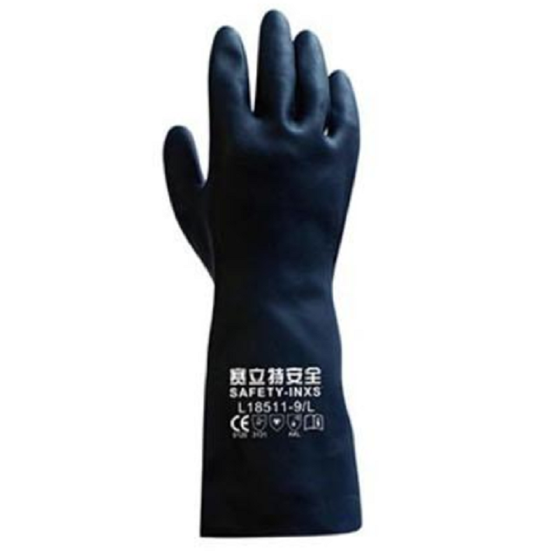 赛立特L18511-10氯丁橡胶防化手套图片2