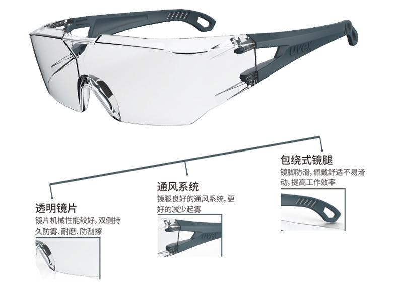 UVEX优唯斯9065129防刮擦防雾防护眼镜图片5
