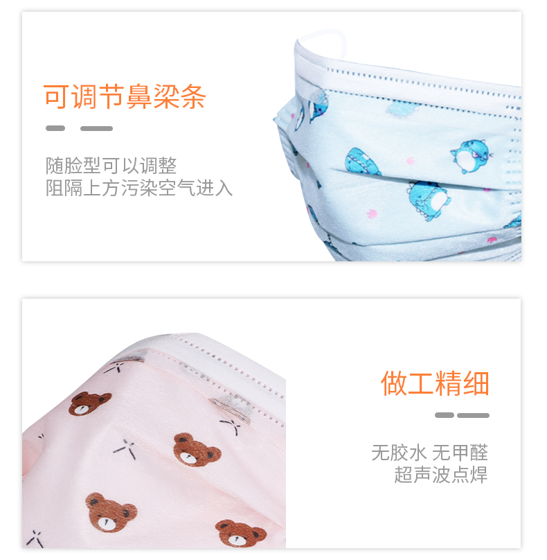 固安捷一次性儿童口罩图片12