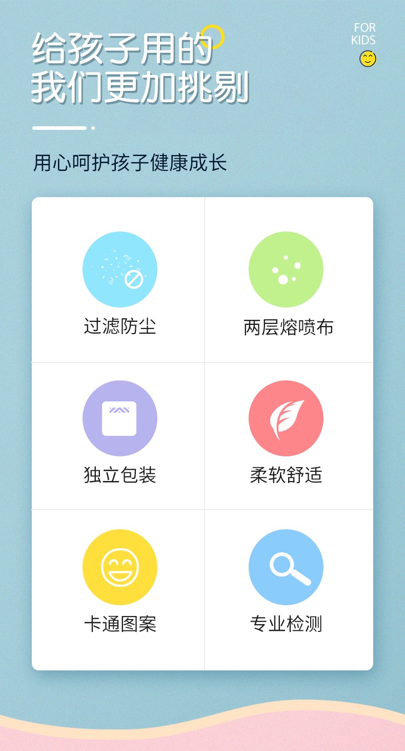 海氏海诺A131 KN95防护儿童口罩图片3