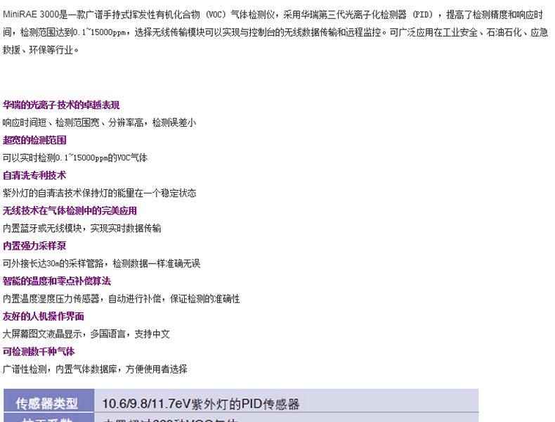 华瑞MiniRAE 3000 PGM-7320 VOC检测仪图片1